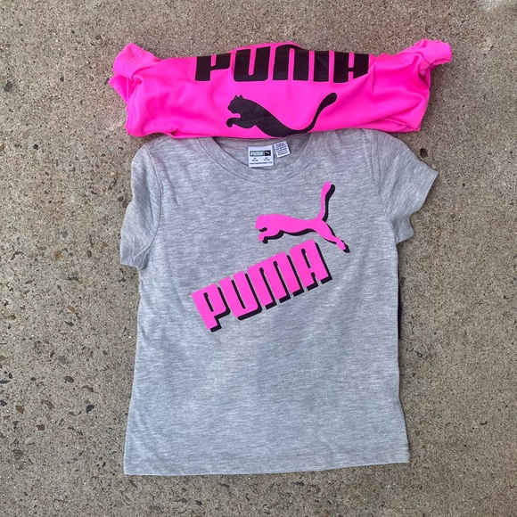 PUMA 4 Piece Short Set Shirt + Shorts Matching Active Set NWT 3/4 - Picture 4 of 11